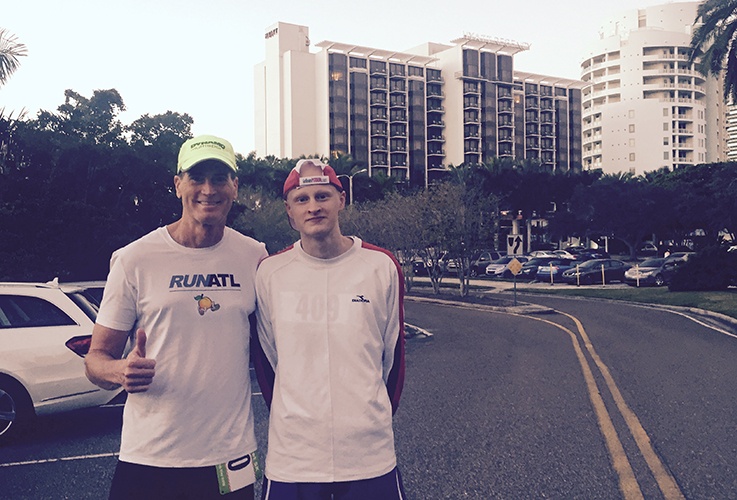 Dr. Pate and friend at run ATL
