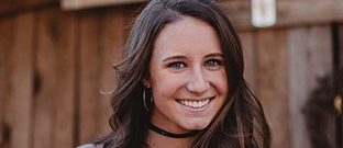 Young woman with healhty smile